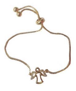 Bracelet- Angle with pull cord - Gold
